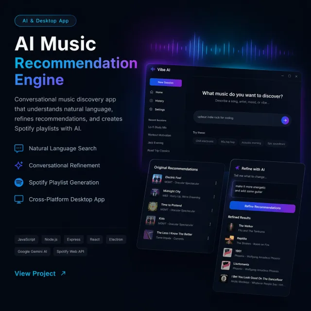 AI Music Recommendation Engine preview