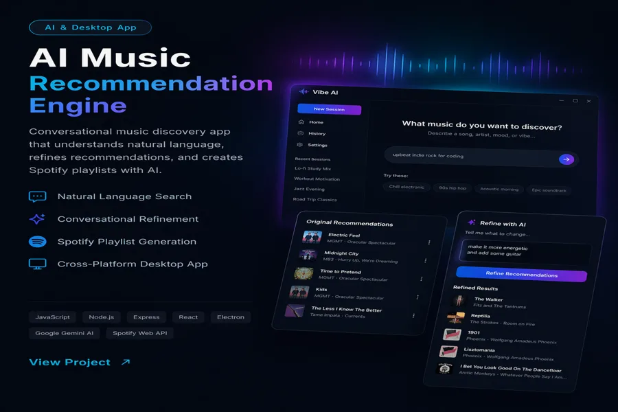 AI Music Recommendation Engine preview